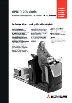 Commissionatori Mitsubishi OPB 10 NSPF