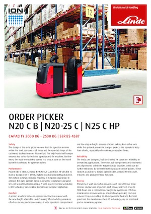 Commissionatori Linde N20C