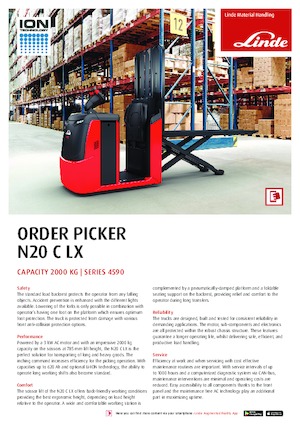 Commissionatori Linde N20C LX