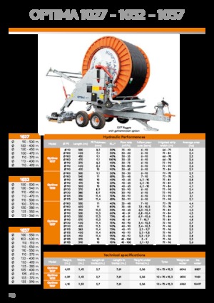 Avvolgitubo IRRIFRANCE Optima 1037 Boggie 135/390
