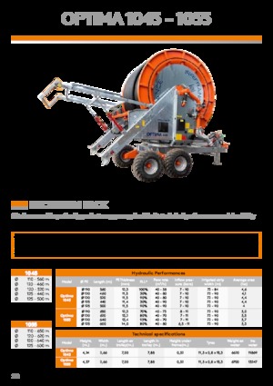 Avvolgitubo IRRIFRANCE Optima 1055 Boggie 125/600
