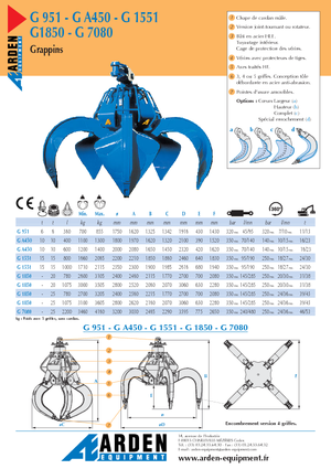 Benne a polipo idrauliche Arden GA 450