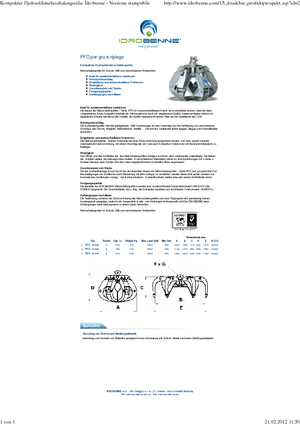 Benne a polipo idrauliche Idrobenne PFO 6/280