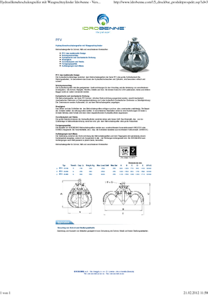 Benne a polipo idrauliche Idrobenne PFV 6/250