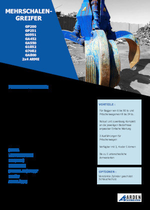 Benne a polipo idrauliche Arden GA550