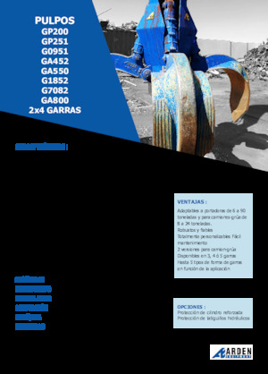 Benne a polipo idrauliche Arden GA550