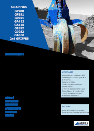 Benne a polipo idrauliche Arden GA550