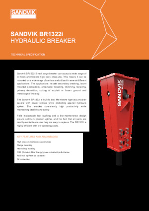 Martelli demolitori idraulici Sandvik BR1322i