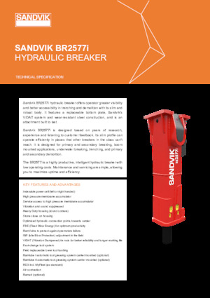 Martelli demolitori idraulici Sandvik BR2577i