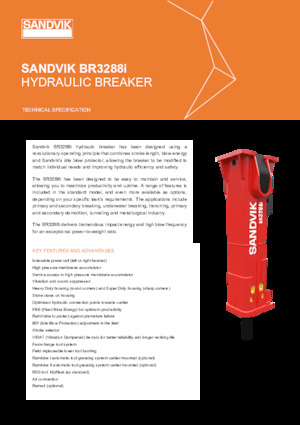 Martelli demolitori idraulici Sandvik BR3288i