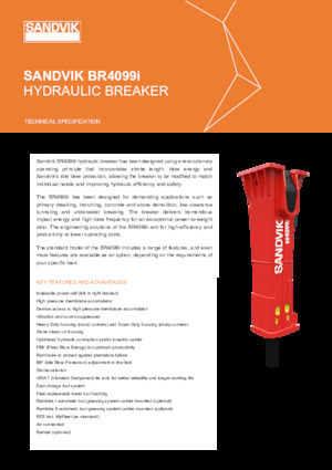 Martelli demolitori idraulici Sandvik BR4099i