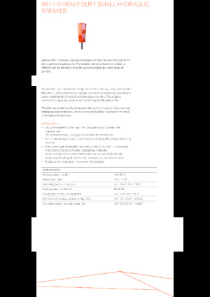 Martelli demolitori idraulici Sandvik BR777i