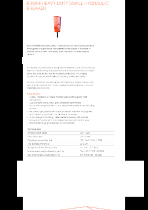 Martelli demolitori idraulici Sandvik BR999i