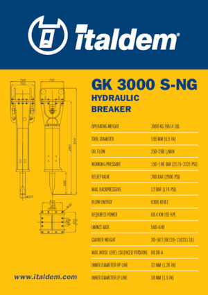 Martelli demolitori idraulici Italdem GK 3000 S-NG