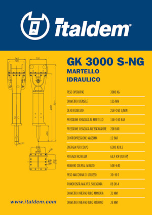 Martelli demolitori idraulici Italdem GK 3000 S-NG
