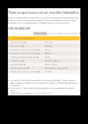 Martelli demolitori idraulici Epiroc HB 10000 DP