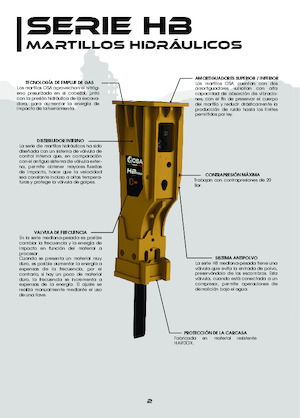 Martelli demolitori idraulici OSA Demolition Equipment HB 1500