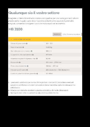 Martelli demolitori idraulici Epiroc HB 3100