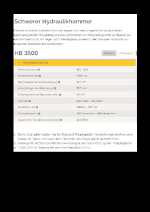 Martelli demolitori idraulici Epiroc HB 3600