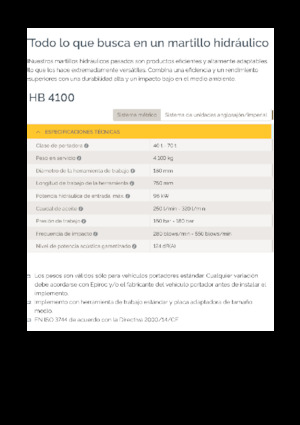 Martelli demolitori idraulici Epiroc HB 4100