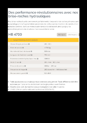 Martelli demolitori idraulici Epiroc HB 4700