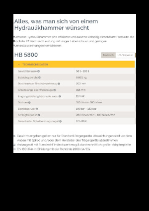 Martelli demolitori idraulici Epiroc HB 5800