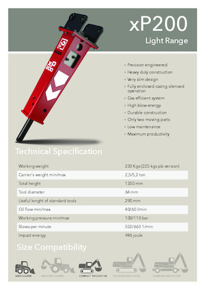 Martelli demolitori idraulici Promove xP 200