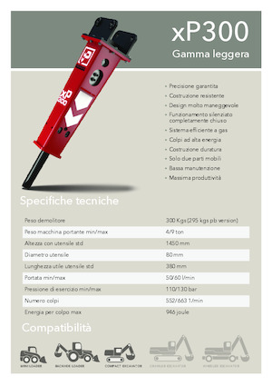 Martelli demolitori idraulici Promove xP 300