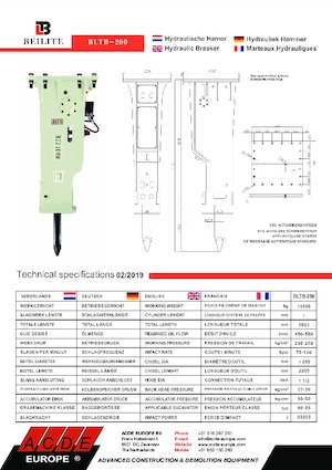 Martelli demolitori idraulici ACDE ASB260