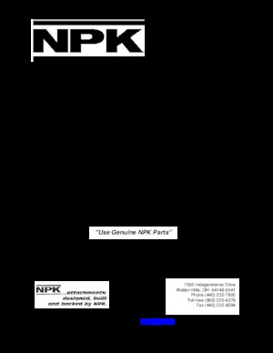 Martelli demolitori idraulici NPK E 216 B