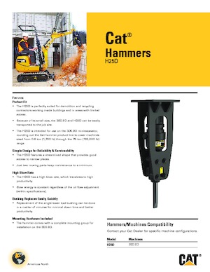 Martelli demolitori idraulici Caterpillar H25D