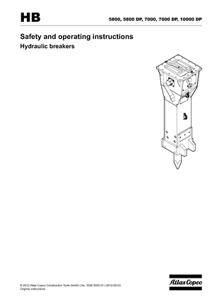 Martelli demolitori idraulici Atlas Copco HB 7000