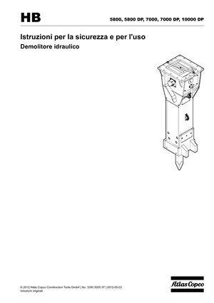 Martelli demolitori idraulici Atlas Copco HB 7000