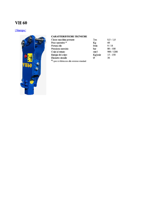 Martelli demolitori idraulici Vistarini VH 60