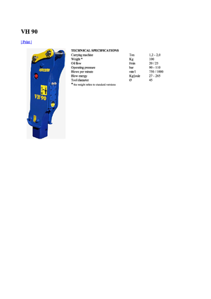 Martelli demolitori idraulici Vistarini VH 90