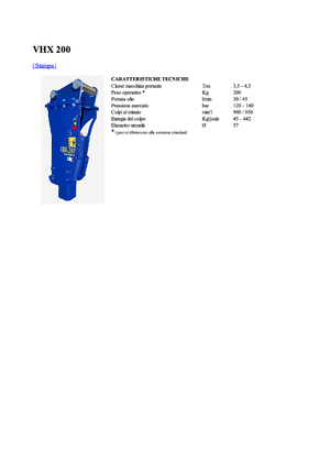 Martelli demolitori idraulici Vistarini VHX 200