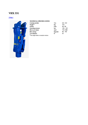 Martelli demolitori idraulici Vistarini VHX 331