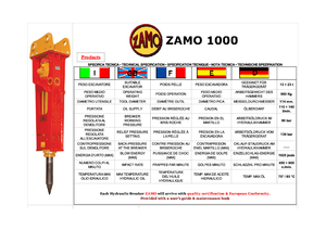 Martelli demolitori idraulici Zamo Zamo 1000