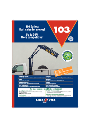 Gru per autocarro idrauliche Amco Veba 103-3 S