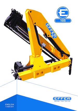Gru per autocarro idrauliche Effer 105 3S