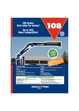 Gru per autocarro idrauliche Amco Veba 108-1 S