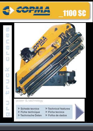 Gru per autocarro idrauliche COPMA 2000 1100.4 SC