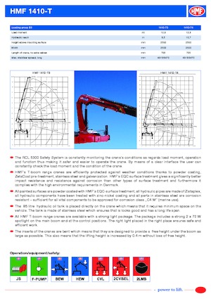 Gru per autocarro idrauliche HMF 1410-T4