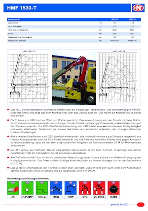 Gru per autocarro idrauliche HMF 1530-T4-MCS