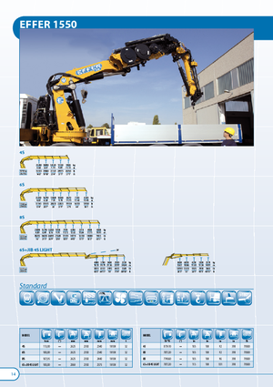 Gru per autocarro idrauliche Effer 1550 8S 6S