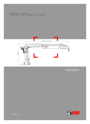 Gru per autocarro idrauliche Hiab 195-4 Jib 30