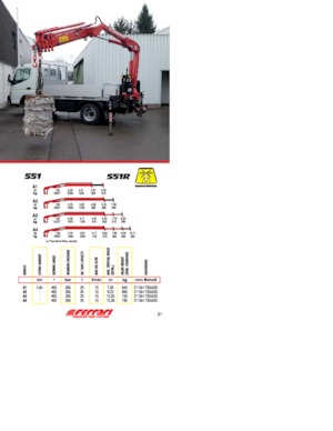 Gru per autocarro idrauliche Ferrari® 551R A1 