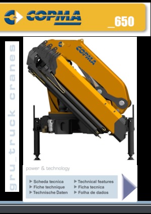 Gru per autocarro idrauliche COPMA 2000 650.4