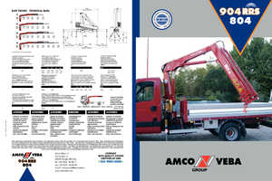 Gru per autocarro idrauliche Amco Veba 804-4 S