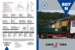 Gru per autocarro idrauliche Amco Veba 807N-3 S Jib 1